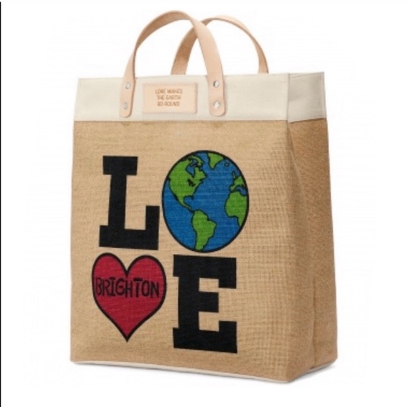 Brighton tote, new with tag          “Love Makes the Earth Go Round” - Picture 13 of 14